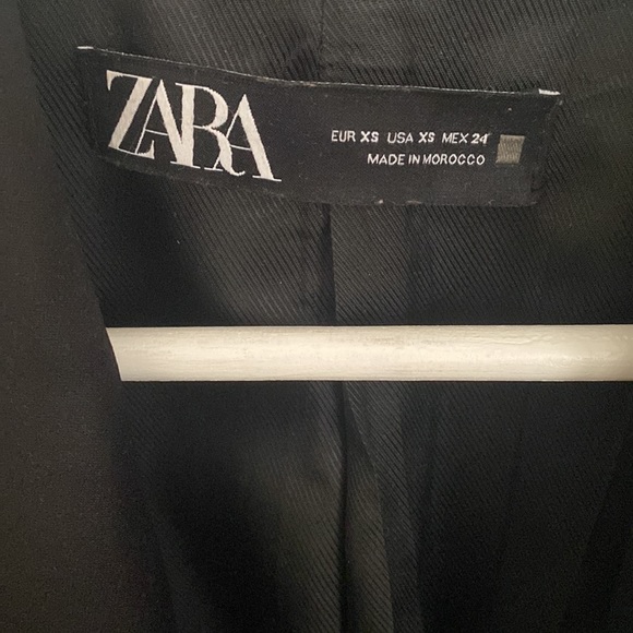 Zara velvet formal double breasted black jacket - Picture 4 of 5